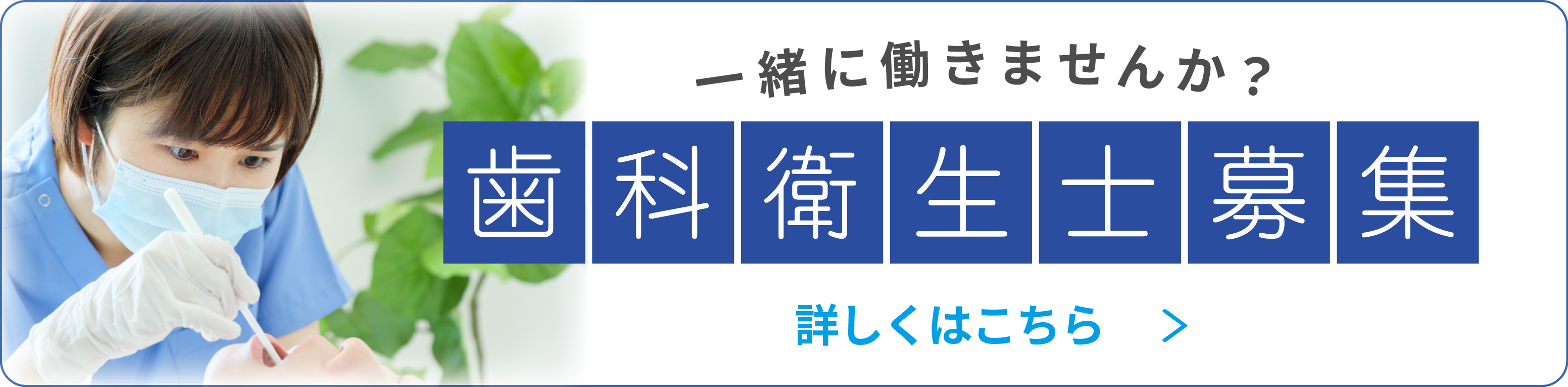 一緒に働くスタッフを募集：求人情報バナー